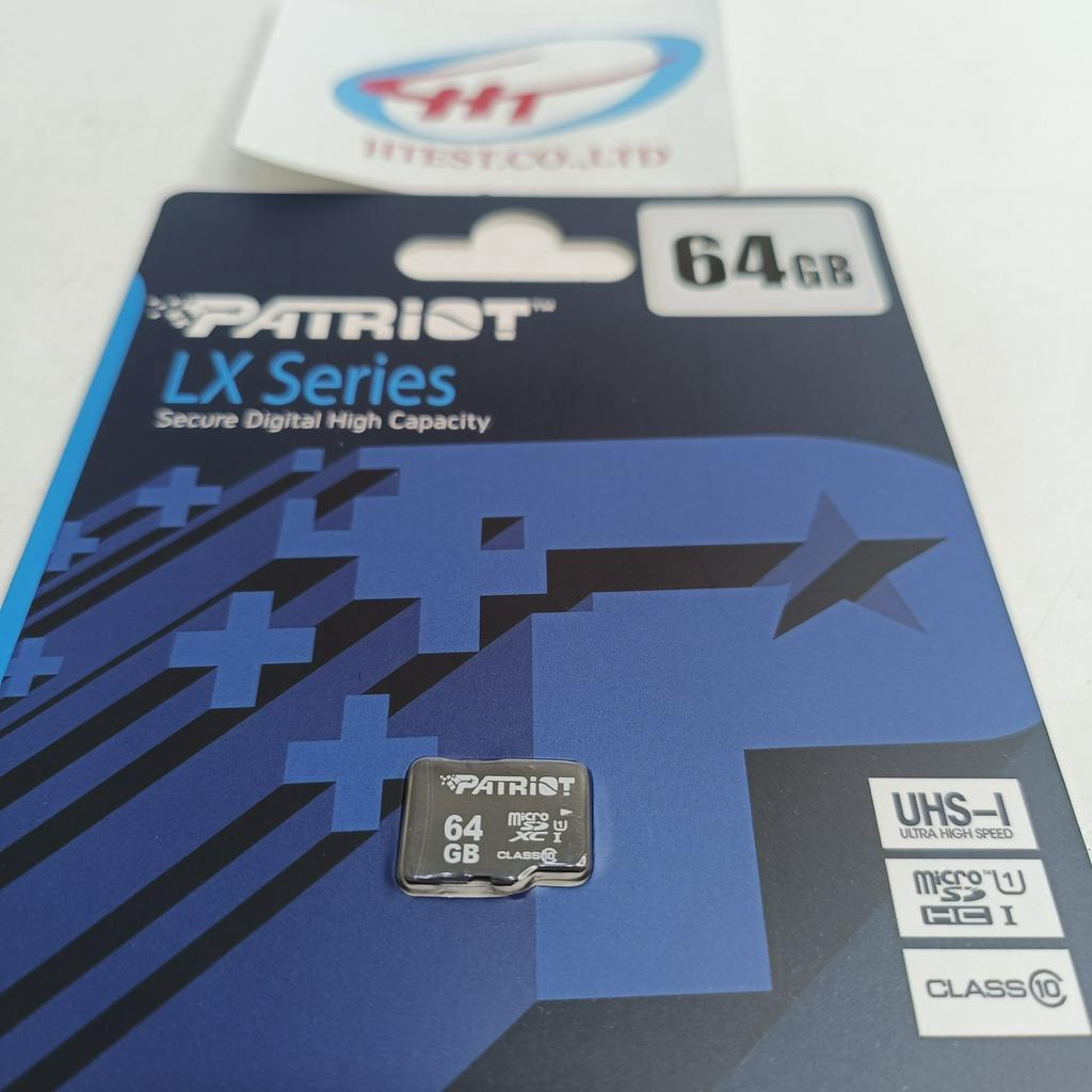 Thẻ nhớ Patriot 64GB MicroSDXC Class 10 - BH 5 năm - Hàng chính hãng