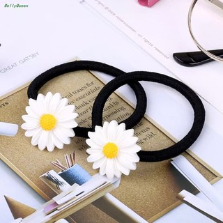 Dây buộc tóc tròn hoa cúc họa mi trắng