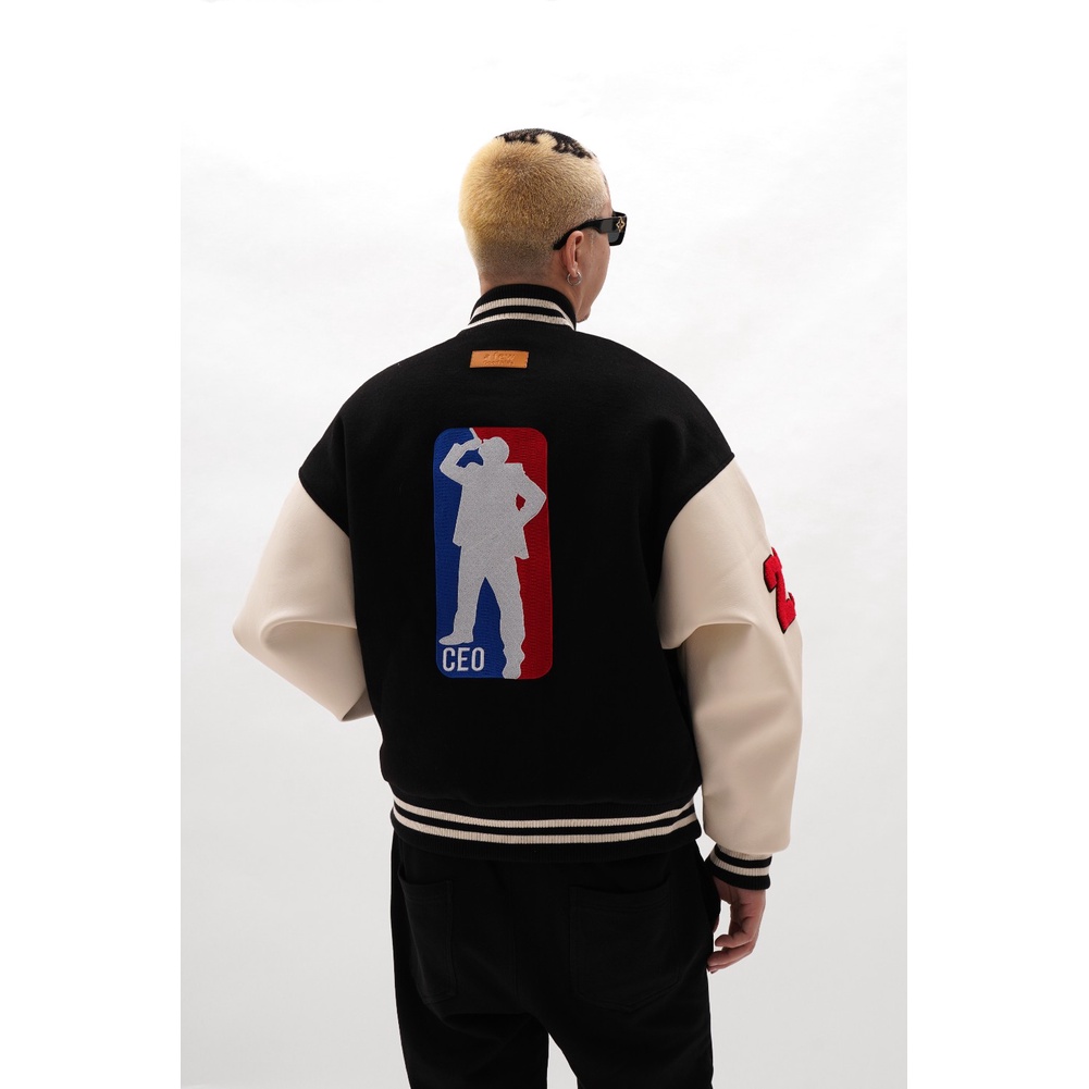 ⚡️ - Áo Varsity Jacket DONCARE CEO JACKET - Navy, Áo khoác bomber DONCARE Varsity