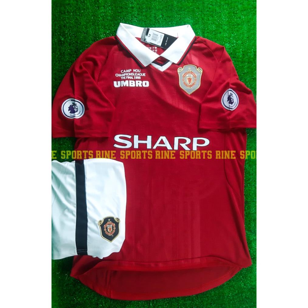 (Hàng Thailand Super) Bộ Áo bóng đá MU đỏ Shard - Manchester United Classic chuẩn thi đấu  ྇