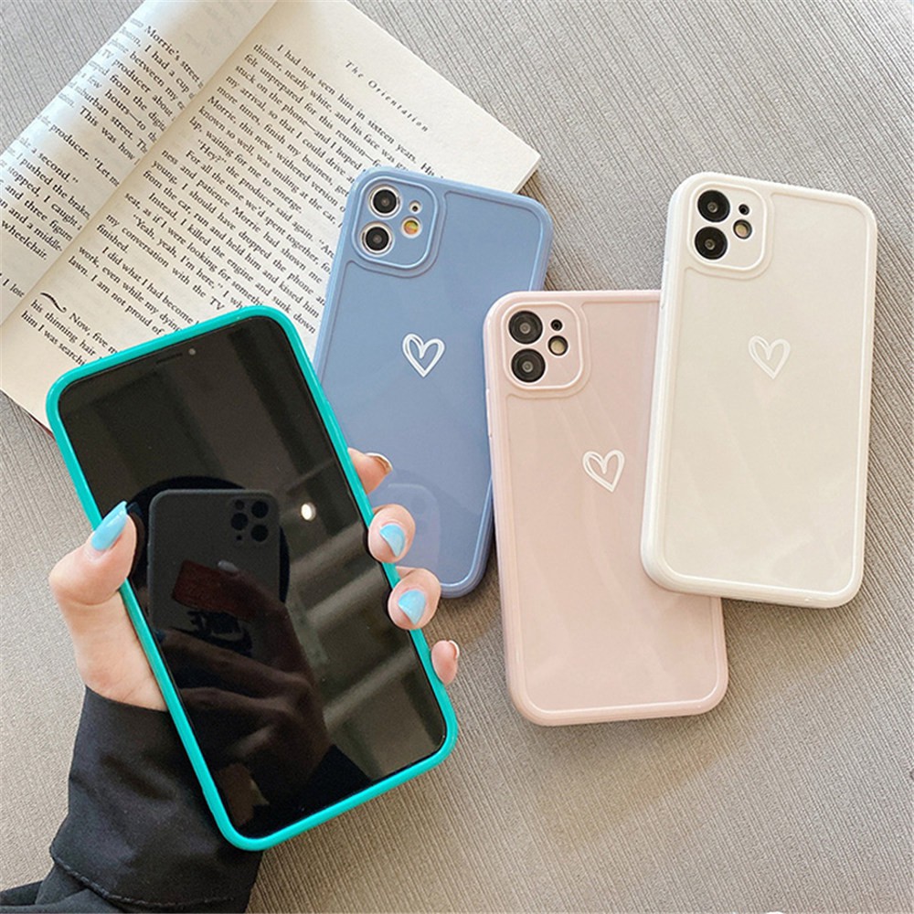 Ốp lưng sang trọng Simple Love Iphone 7 plus -> 12 promax - Kaze Store