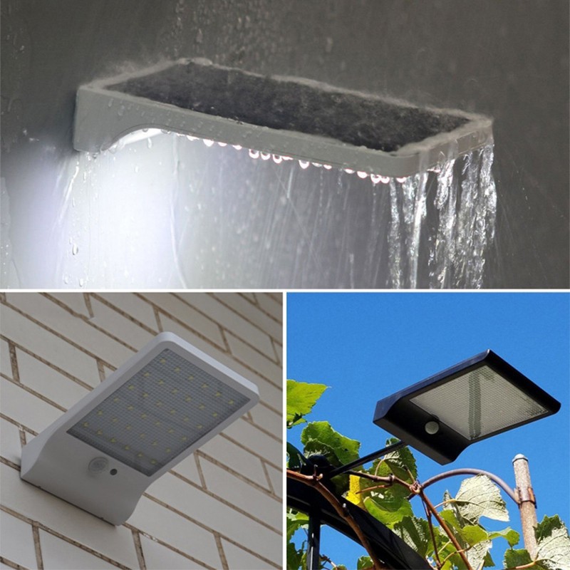 Đèn Led Cảm Biến Chuyển Động Dùng Năng Lượng Mặt Trời 450Lm 36 Led