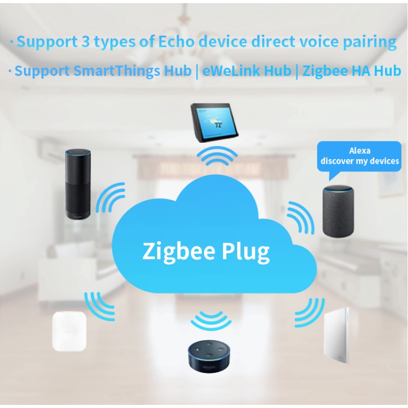 Ổ Cắm Wifi Thông Minh Ewelink Zigbee Cho Alexa Samsung