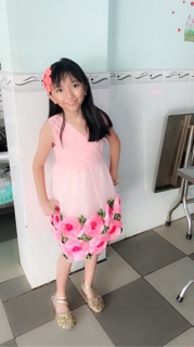 Đầm hoa lụa