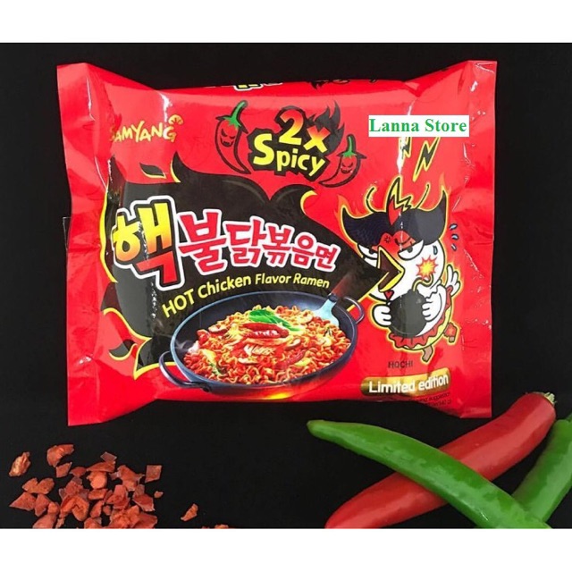 Combo 5 gói mì siêu cay x2 Samyang Hàn Quốc (5 gói) | WebRaoVat - webraovat.net.vn