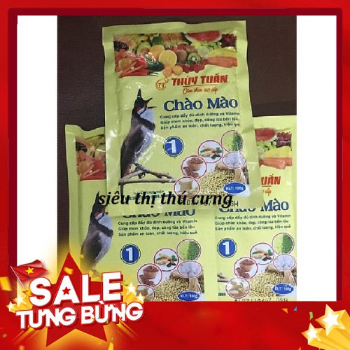 CÁM CHÀO MÀO -[COMBO 10 GÓI x 200gr]- CÁM CHO CHIM CHÀO MÀO THÚY TUẤN SỐ 1