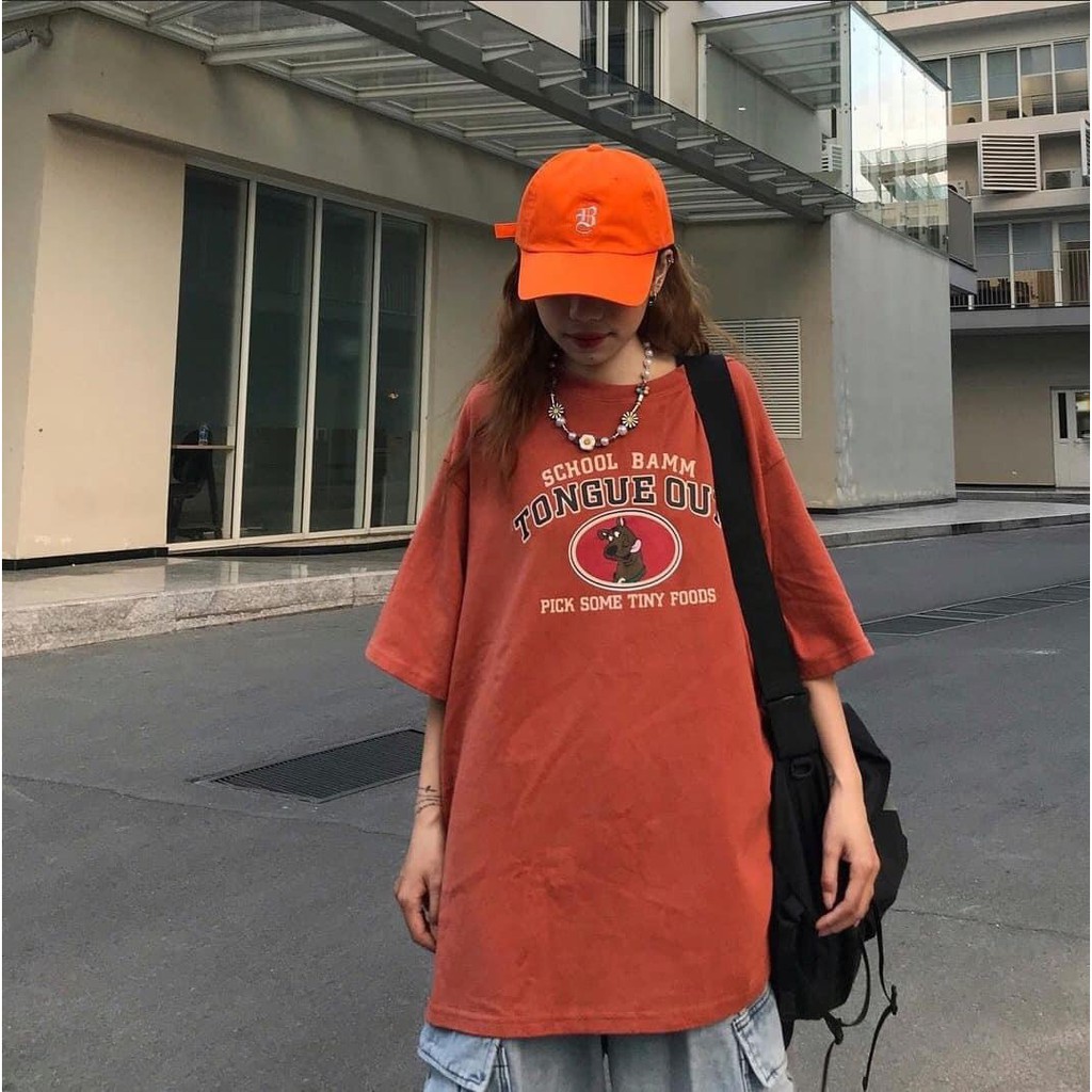 Áo phông thun unisex tay lỡ form rộng đẹp oversize nam nữ ulzzang TONGUEOUT KOMBOH A132 | BigBuy360 - bigbuy360.vn