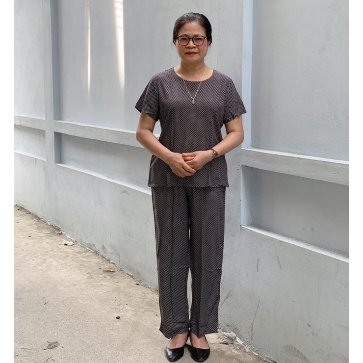 🔥Bộ Lanh Trung Niên Vải Việt Thắng Mát, Mềm, Nhẹ, Bộ Tole Cho Mẹ