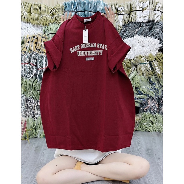 Áo phông cotton khô tay lỡ áo thun nam nữ over size