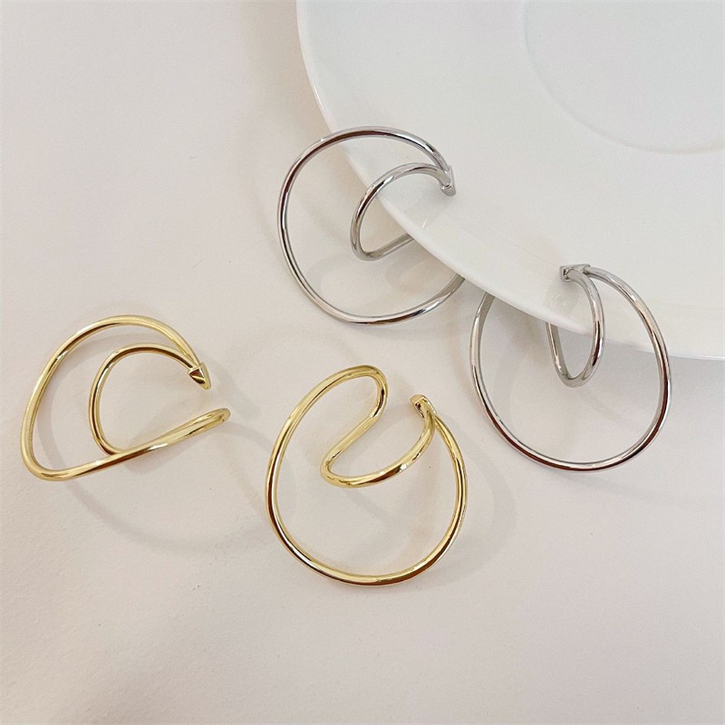 Bông tai kim loại phong cách Âu Mỹ thời trang cao cấp F241