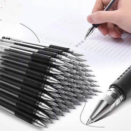 SÉT 100 BÚT BI NƯỚC XANH ĐEN