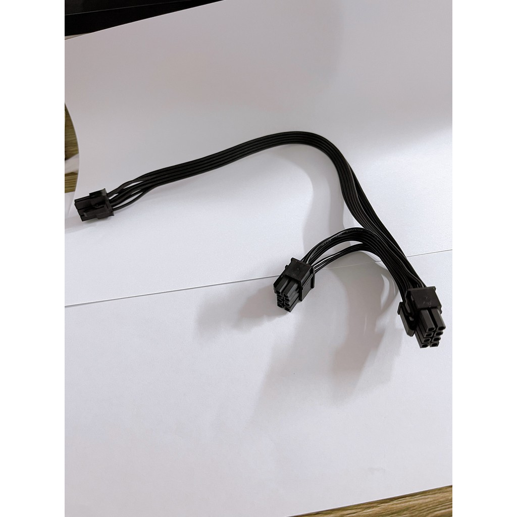 Cáp Chuyển Đổi/ Cáp Chia Nguồn Vga Pci-E 6-pin Sang 2x 8-pin/ 6 Pin ra 2 Đầu 8 Pin/ 6 Pin ra 2 X 8 Pin (6+2)