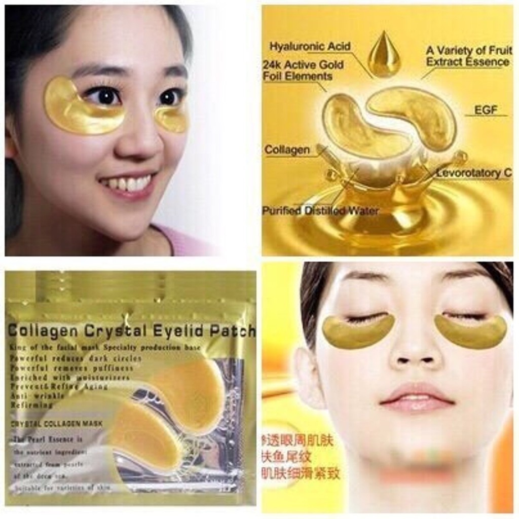 Mặt Nạ Mắt Collagen Crystal Eyes Mask Giảm Quầng Thâm Mắt, Dưỡng Ẩm Da
