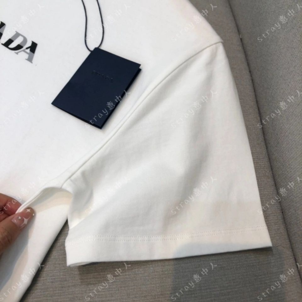 PR Áo Thun Unisex Đếm Thương Mại Nước Ngoài In Chữ Đơn Giản Chất Lượng Cao Phong Cách Âu Mỹ