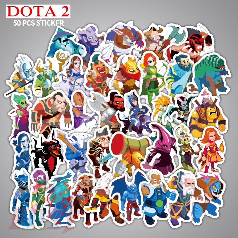 Sticker hình dán cao cấp chủ đề game Dota 2