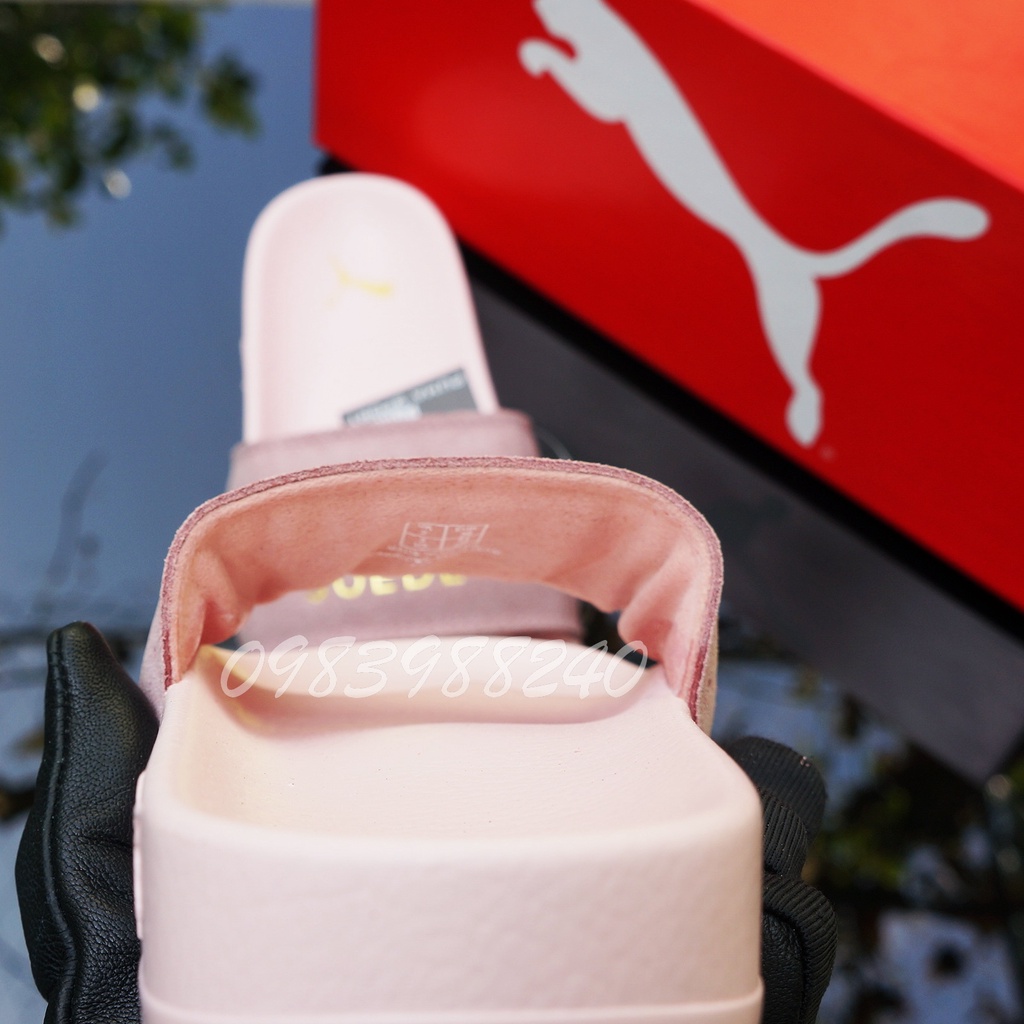 Dép Puma con báo da lộn FREE SHIP + hộp + VNXK tem tag hàng loại 1.1 đế mềm quai ngang hot trend nam nữ. BH Slippers