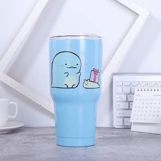 Ly giữ nhiệt inox 900ml tặng túi đựng, ống hút và cọ bình