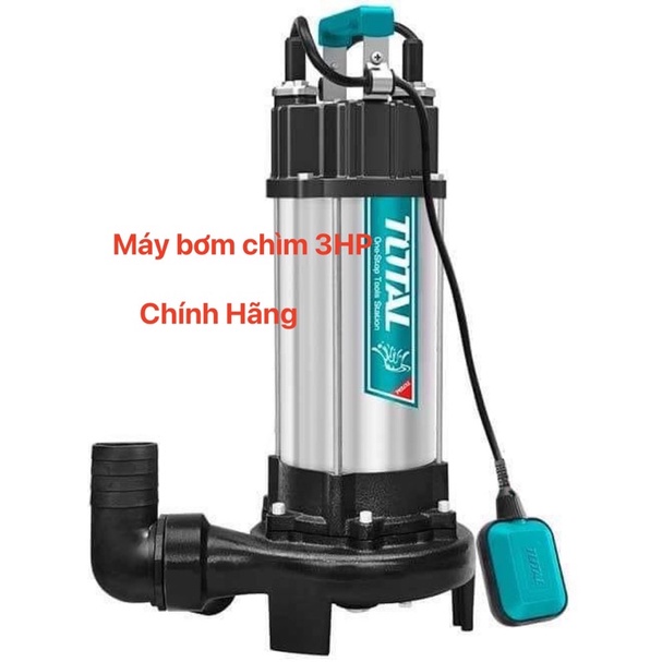 TOTAL Máy bơm chìm nước thải 3HP TWP7220026  (Cam kết Chính Hãng 100%)