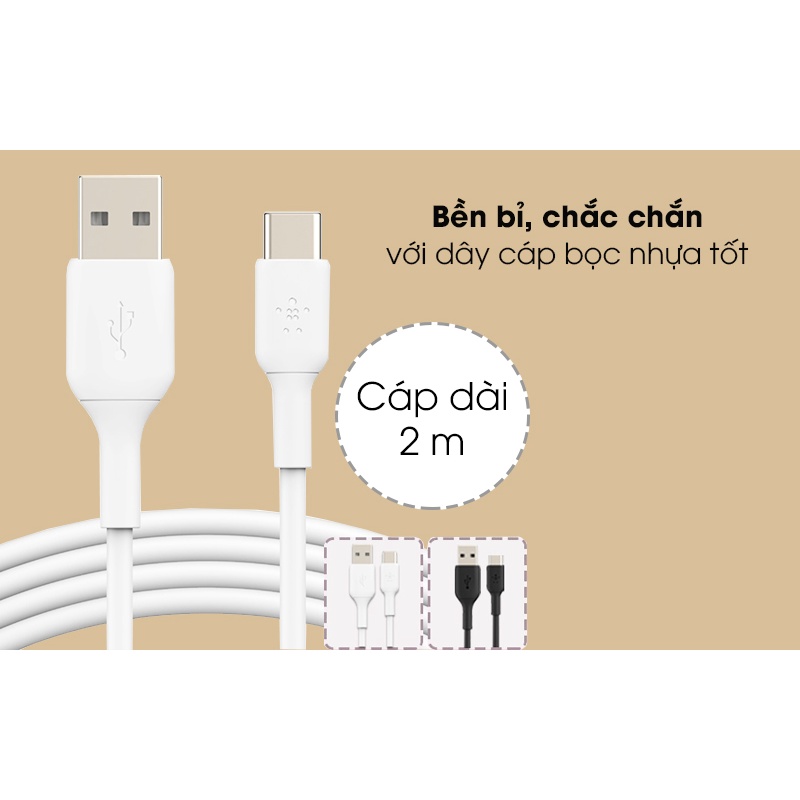 Cáp Type C 1m Belkin CAB001 1m ( Like New )