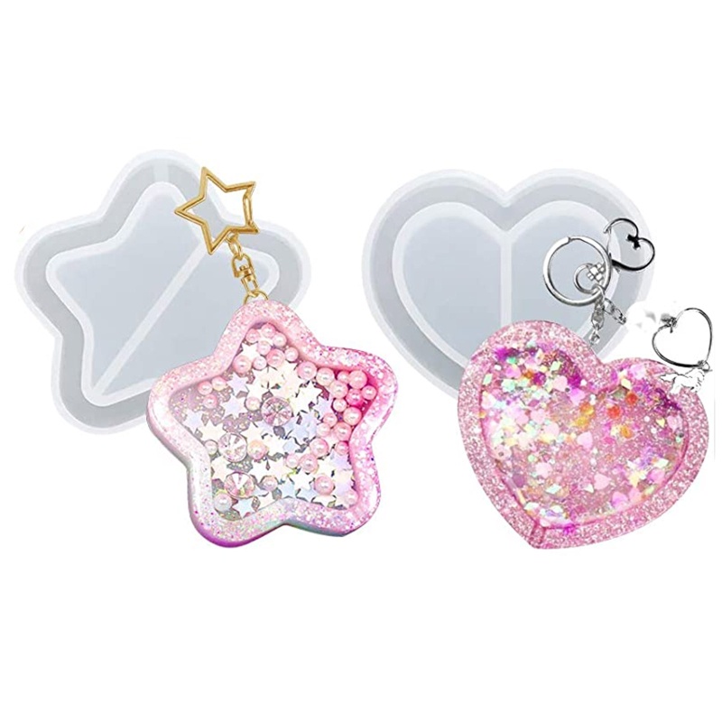 Khuôn Silicone Hình Mèo / Trái Tim / Mặt Trăng / Ngôi Sao