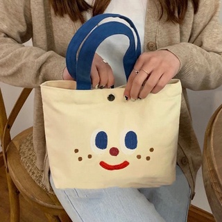 Túi xách vải canvas mini in hoạt hình dễ thương