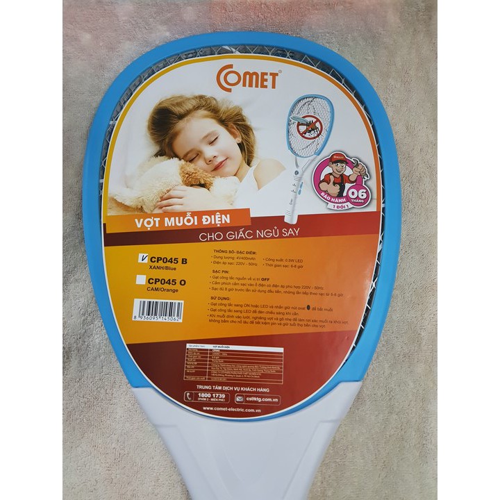 Vợt bắt muỗi - Vợt Muỗi Điện Comet CP045 - hàng xịn loại tốt