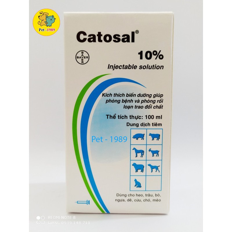 CATOSAL Dung dịch 100ML Phòng Bệnh Và Phòng Rối loạn Trao Đổi Chất Pet-1989
