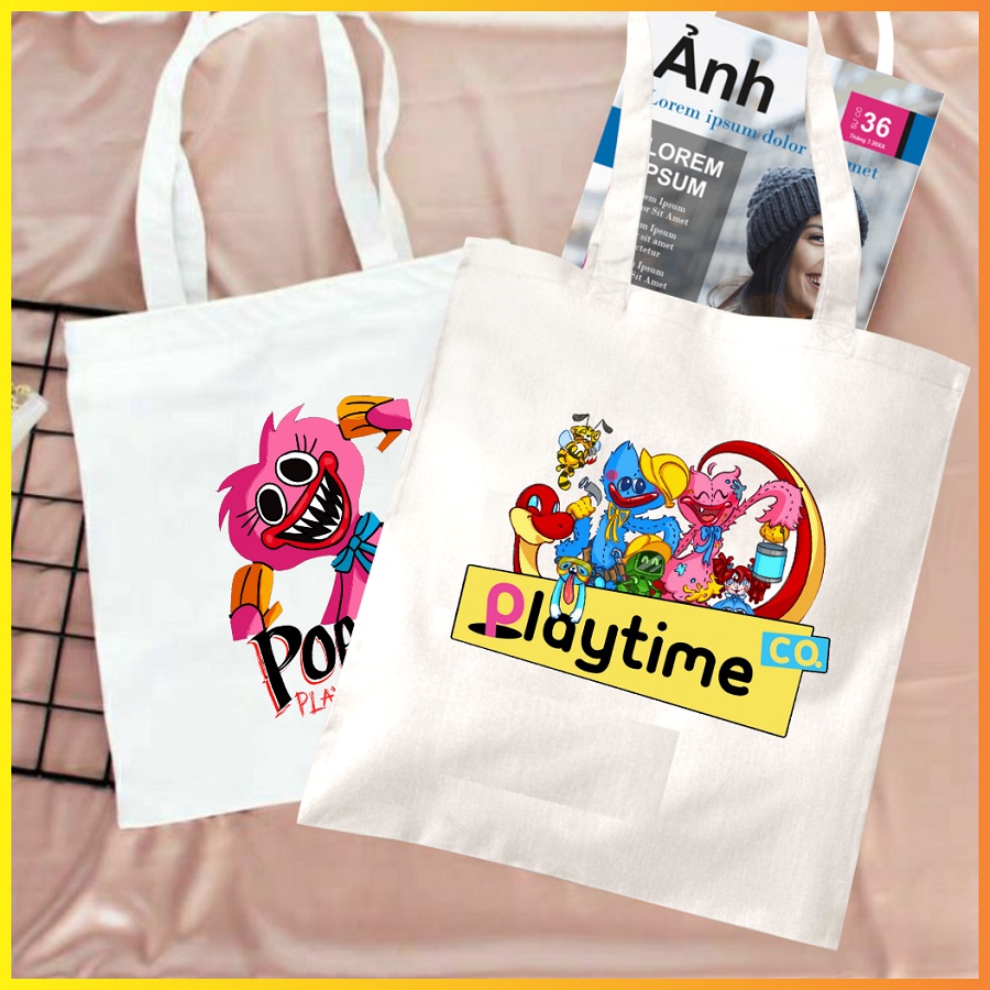 Túi Tote in hình Poppy Playtime  cực hot nhiều mẫu khác nhau