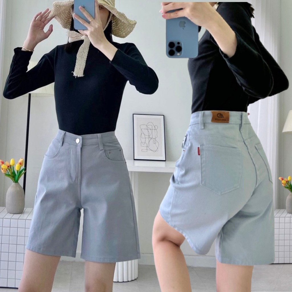 Quần short jean chất liệu vải cao cấp co giãn 4 chiều ADO JEANS có Bigsize XXL