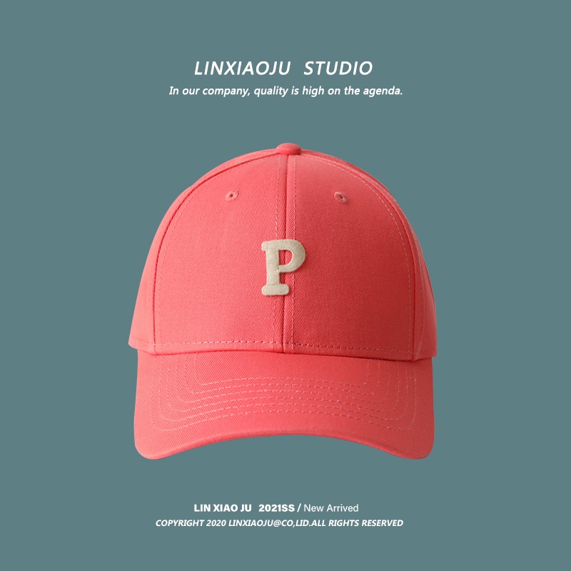 Mũ lưỡi trai mỏng vành rộng in chữ màu xanh dương cho nam và nữ