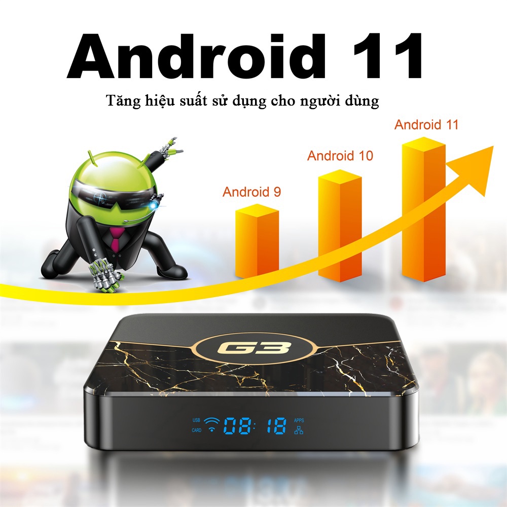 Android tivi box Magicsee N5 pro 2023 - Android 11, Ram 2GB, Rom 16GB, Chip S905W2