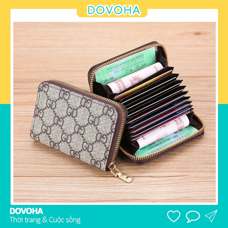 Ví nữ mini cầm tay ngắn nhỏ gọn bỏ túi thời trang cao cấp giá rẻ DOVOHA VN01