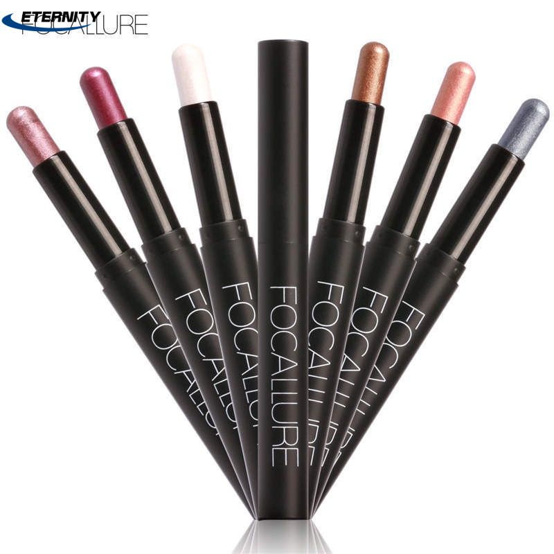 ⭐Bán Chạy Nhất⭐FOCALLURE Phấn Mắt Dính 12 Màu Phấn Mắt Bút Chì Mắt Trang Điểm Bút Lâu Lắc Chân Nữ Mỹ Phẩm Dụng Cụ♈✻Eterni