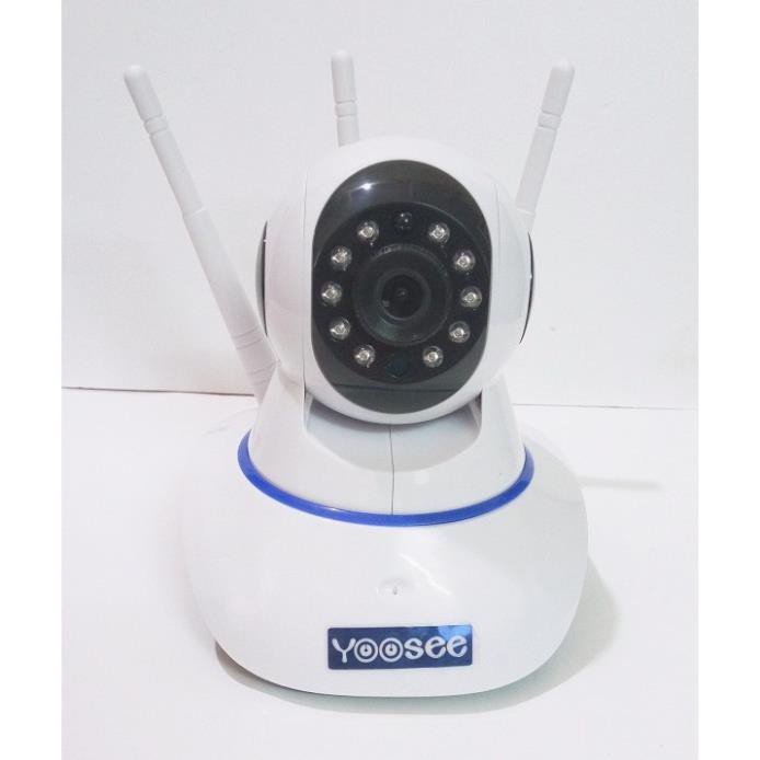 Camera Ip Yoose 3 Râu 1.0 Xoay 360 Độ Bắt Wifi Cực Khỏe - Theo dõi ngày đêm tích hợp thu và phát âm thanh