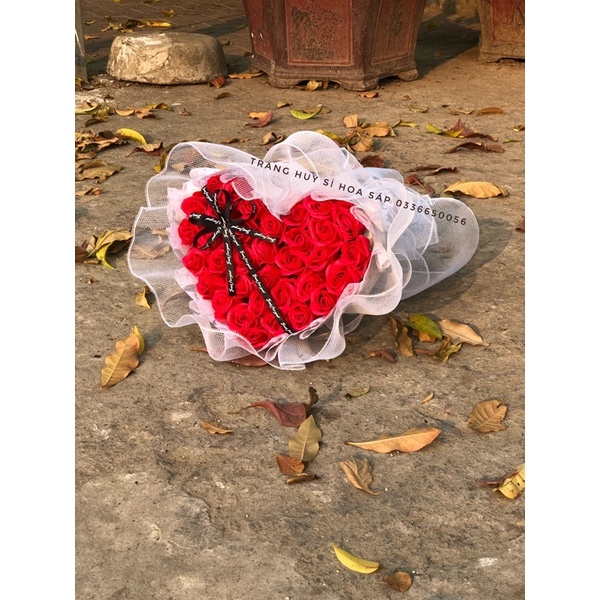 BÓ HOA SÁP THƠM TRÁI TIM 33-35 Bông