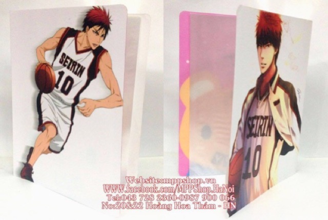 Kẹp đựng bài kiểm tra ảnh kuroko no basket 30 lá đựng 60 ảnh bài