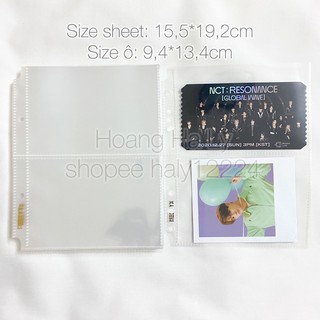 SHEET MEET ĐỰNG CARD/BÀI 2 Ô SIZE A5