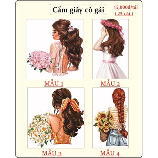 Cắm giấy cô gái
