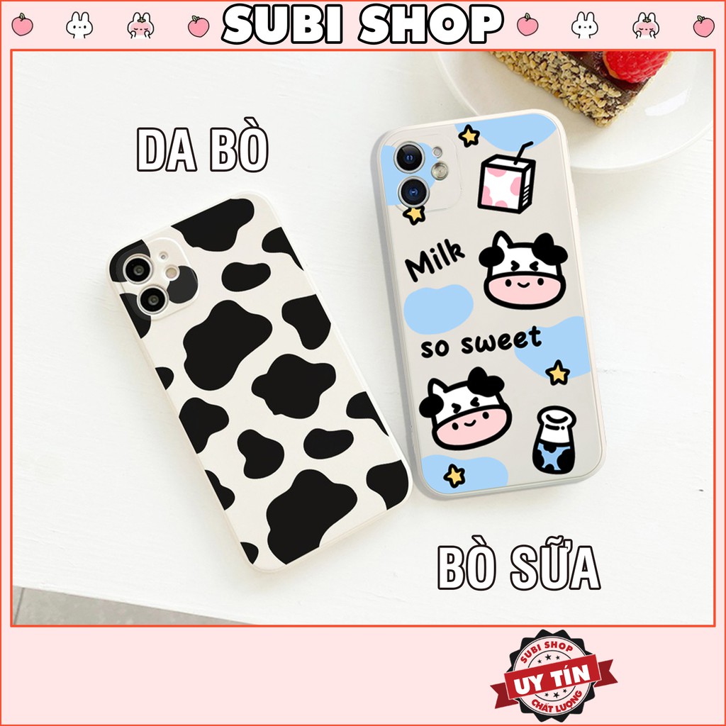 Ốp Lưng Iphone Cạnh Viền Vuông Bò Sữa, Da Bò 6/6plus/6s/6splus/7/7plus/8/8plus/x/xr/xs/11/12/pro/max/plus/promax