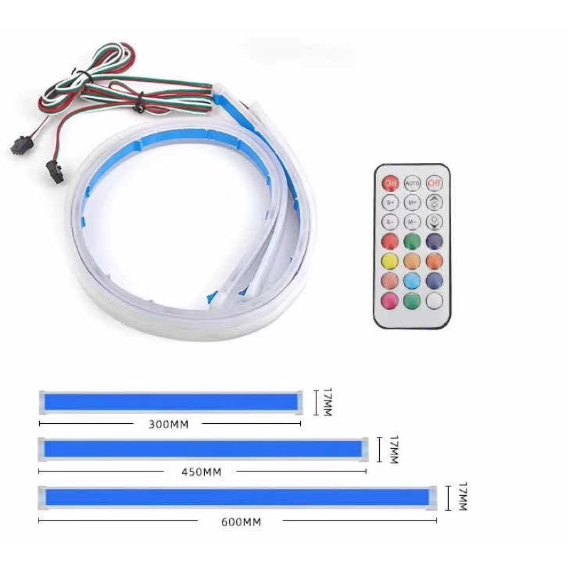 led mí xe ô tô tích hợp sin nhan có điều khiển từ xa