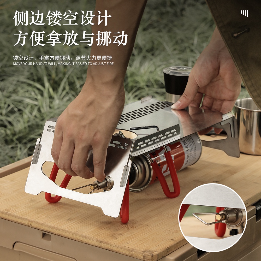 Bàn Xếp Bằng Thép Không Gỉ soto310 Chống Gió Tiện Dụng Cho Cắm Trại