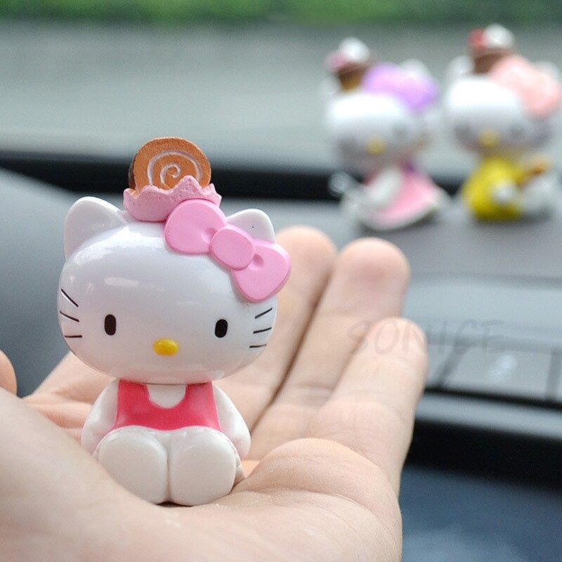 SANRIO Bộ 6 Mô Hình Nhân Vật Hoạt Hình Hello Kitty Đáng Yêu