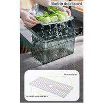 Hộp Đựng Rau Củ Thức Ăn Trong Tủ Lạnh Có Tay Cầm KT :28x13x13cm (ảnh thật)