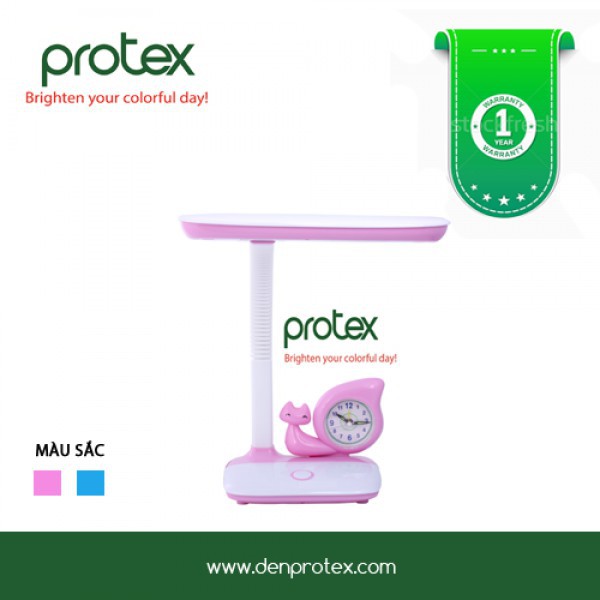 Đèn bàn học sinh Protex PR-007L gắn kèm đồng hồ tiện dụng - A39