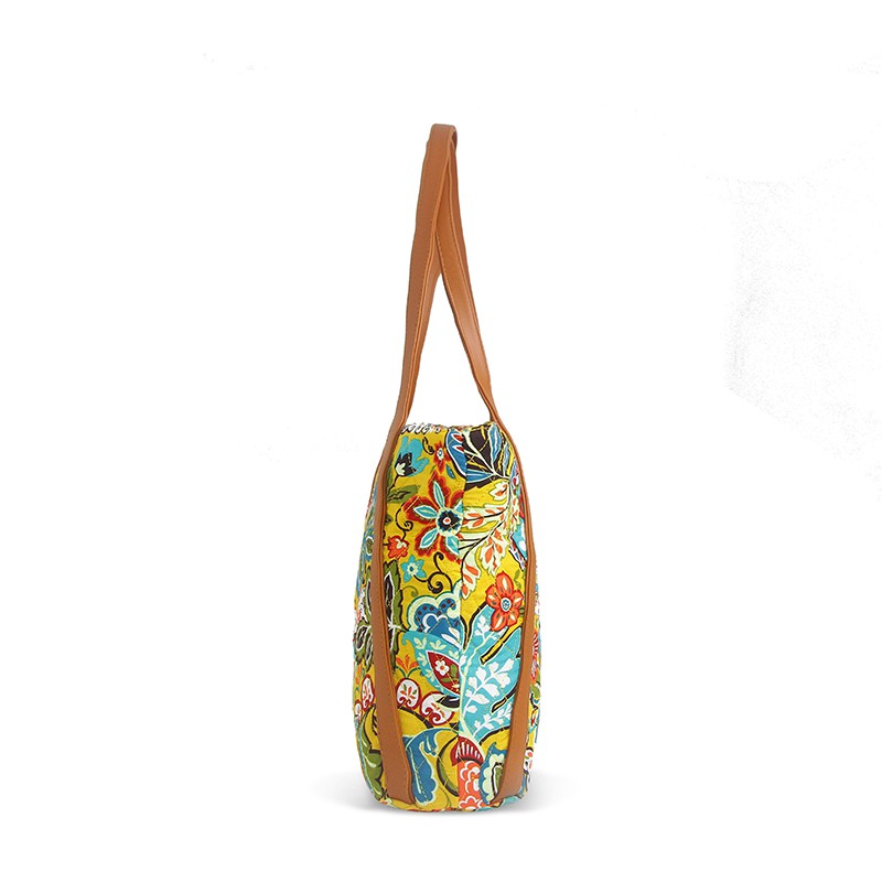 Túi Tote Đeo Vai / Xách Tay Cỡ Lớn In Họa Tiết Hoa Thời Trang Cho Nữ