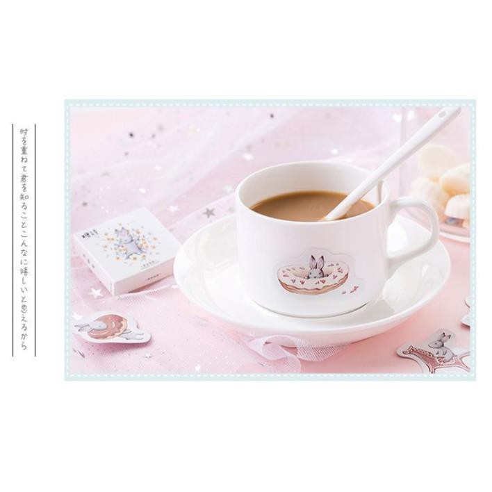 Bộ 45 Sticker Thỏ Cà Rốt E77