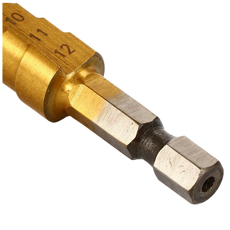 Mũi khoan lỗ chất liệu kim loại titan 3-12mm