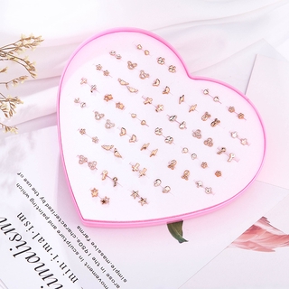 Hộp 36 đôi khuyên tai xinh xắn cho bé gái