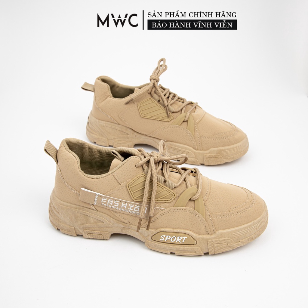 Giày Thể Thao Nam thời trang MWC giày sneaker da năng động cá tính NATT - 5328