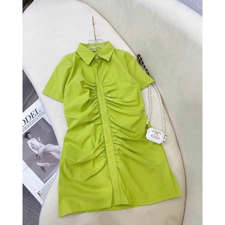 Bigsize Đầm cổ sơ mi 55-95kg